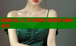 暗网买卖人口平台揭秘交易流程与隐秘渠道