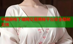 中国禁枪下暗网交易揭秘平台安全隐秘无忧