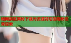 暗网禁区揭秘下载污资源背后的隐秘世界探索