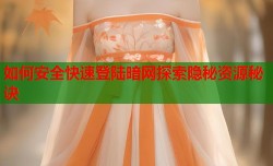 如何安全快速登陆暗网探索隐秘资源秘诀