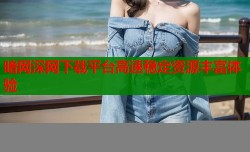 暗网深网下载平台高速稳定资源丰富体验