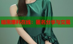 暗黑爆料在线：匿名分享与交易