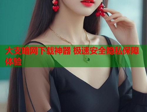 大支暗网下载神器 极速安全隐私保障体验  第1张