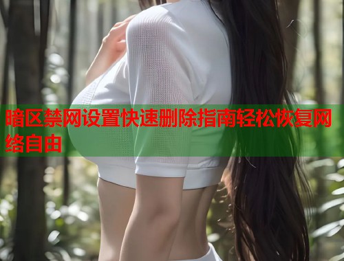 暗区禁网设置快速删除指南轻松恢复网络自由  第1张