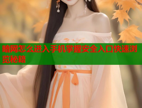 暗网怎么进入手机掌握安全入口快速浏览秘籍  第2张