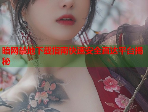 暗网禁地下载指南快速安全直达平台揭秘  第1张