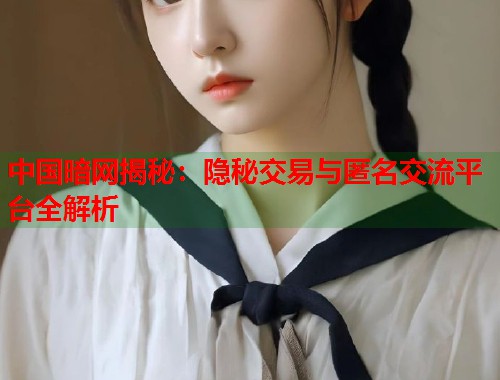 中国暗网揭秘：隐秘交易与匿名交流平台全解析  第1张