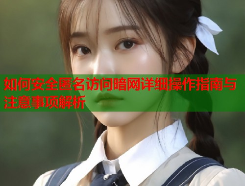 如何安全匿名访问暗网详细操作指南与注意事项解析  第1张