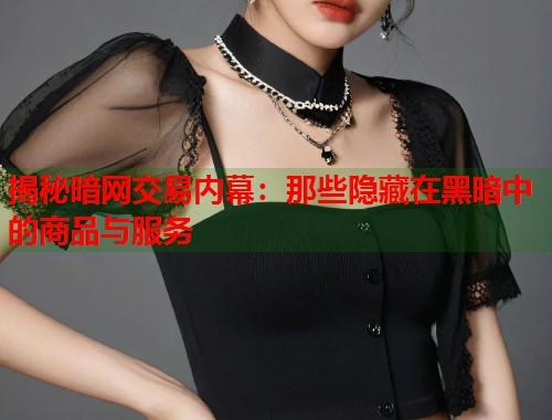 揭秘暗网交易内幕：那些隐藏在黑暗中的商品与服务  第2张