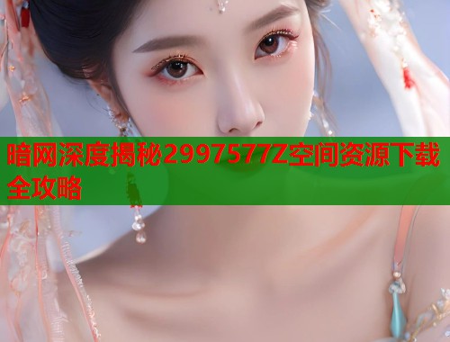 暗网深度揭秘2997577Z空间资源下载全攻略  第1张