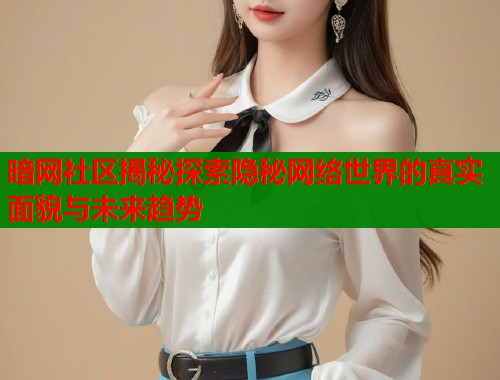 暗网社区揭秘探索隐秘网络世界的真实面貌与未来趋势  第2张
