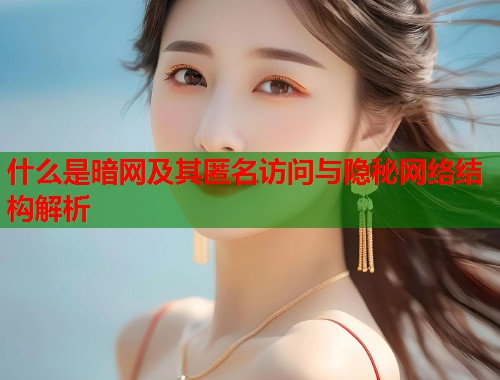 什么是暗网及其匿名访问与隐秘网络结构解析  第2张