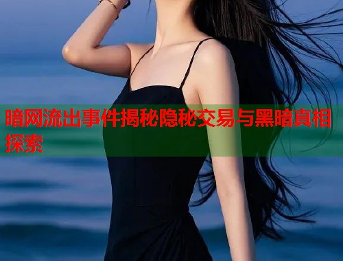 暗网流出事件揭秘隐秘交易与黑暗真相探索  第1张