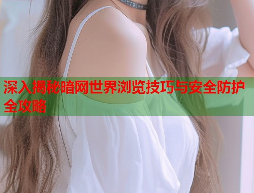 深入揭秘暗网世界浏览技巧与安全防护全攻略  第1张