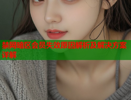 禁网暗区会员失效原因解析及解决方案详解  第1张