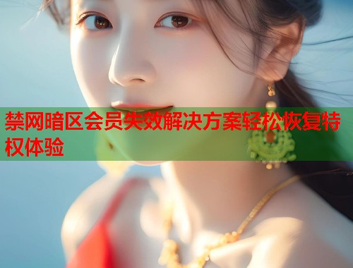 禁网暗区会员失效解决方案轻松恢复特权体验  第1张